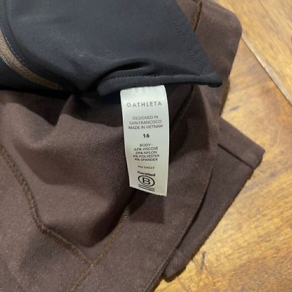 Athleta Venice Textured Semifitted Brown Blazer - Picture 3 of 4